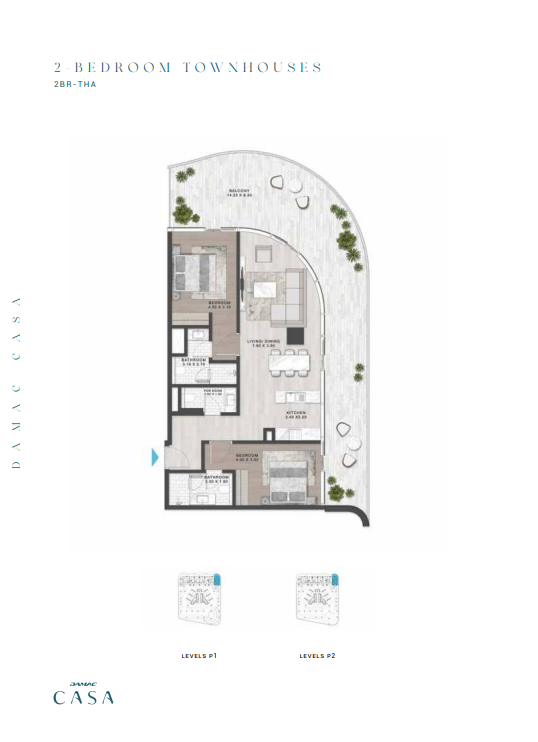 2 BR layout